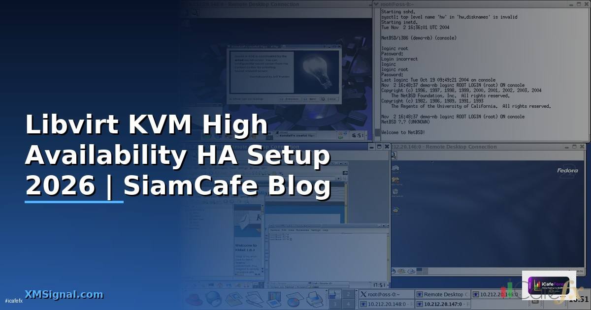Libvirt KVM High Availability HA Setup