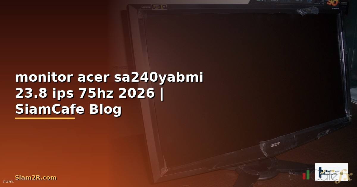 monitor จอมอนิเตอร์ acer sa240yabmi 23.8 ips