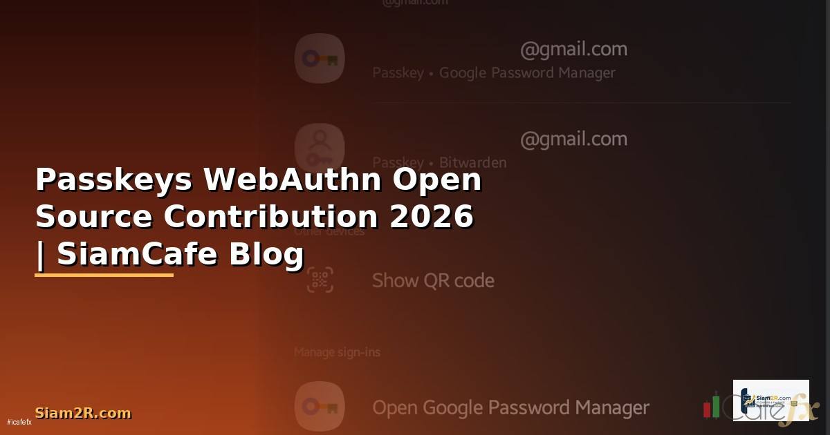 Passkeys WebAuthn Open Source Contribution