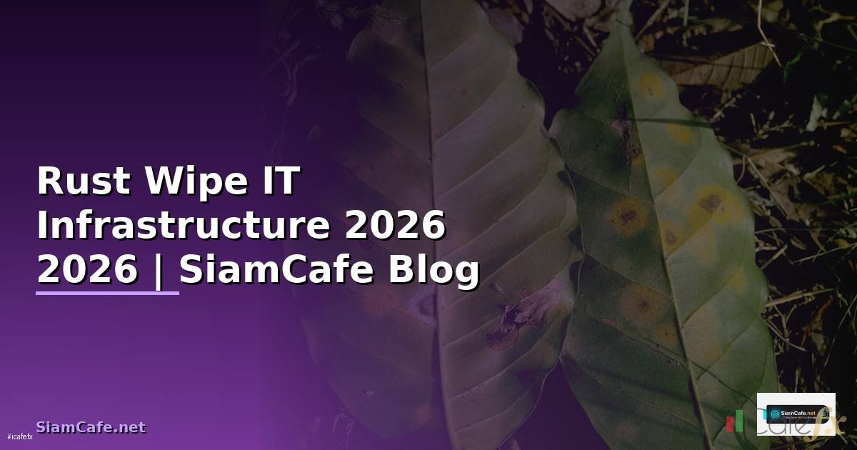 Rust Wipe คืออะไร — คู่มือ IT Infrastructure 2026