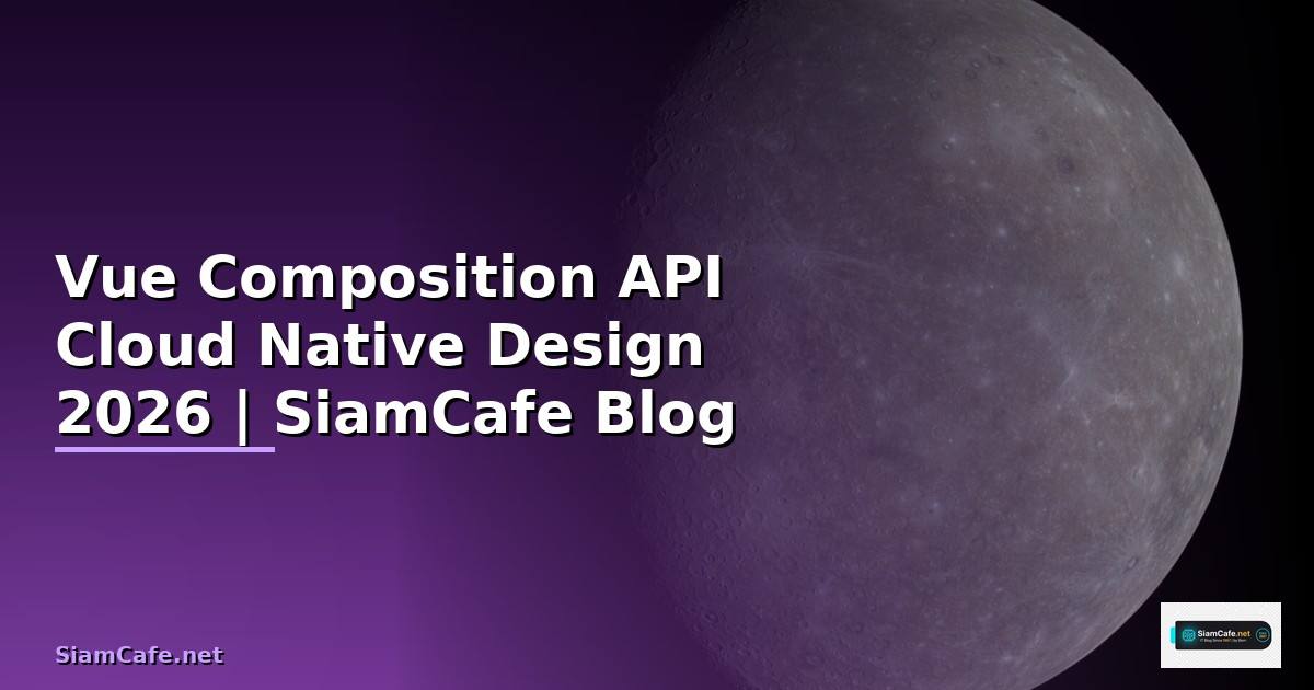 Vue Composition API Cloud Native Design