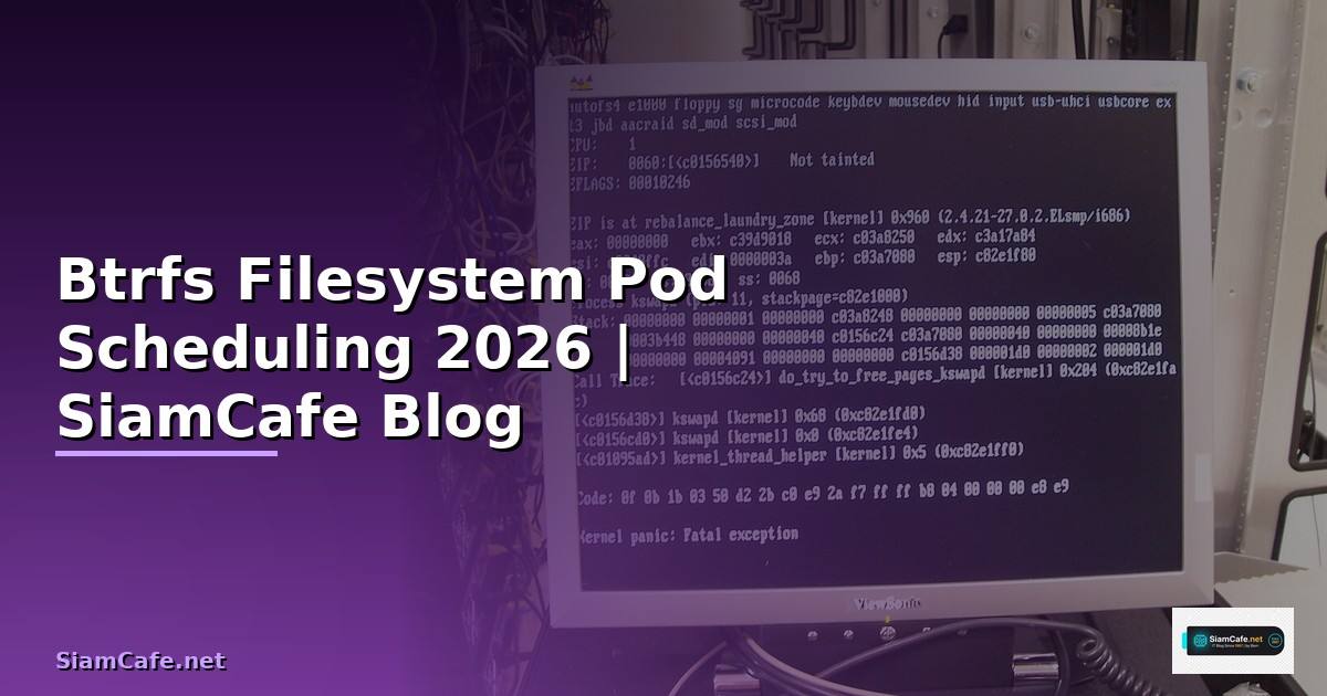 Btrfs Filesystem Pod Scheduling
