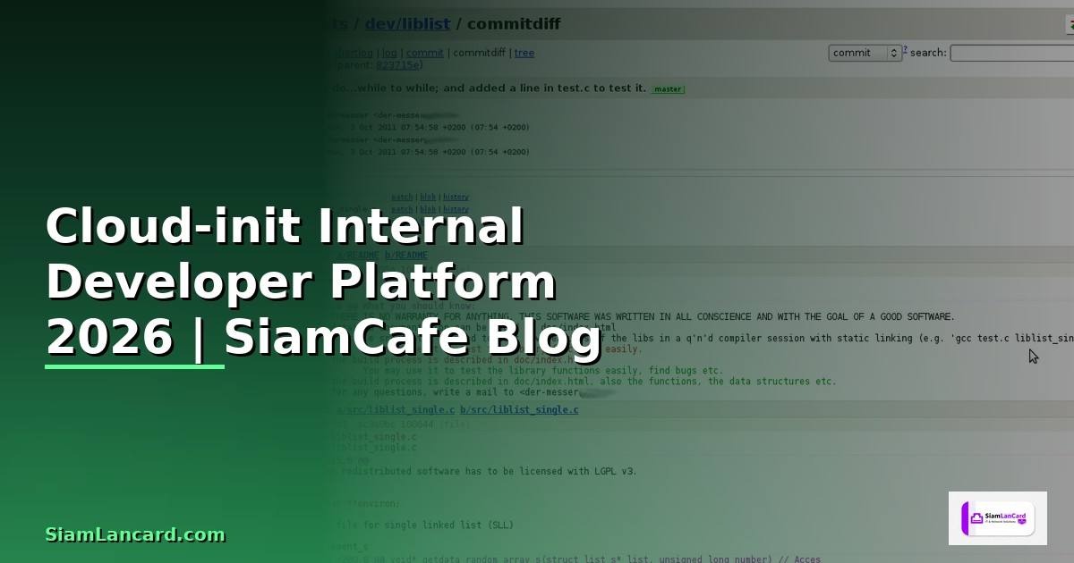 Cloud-init Internal Developer Platform