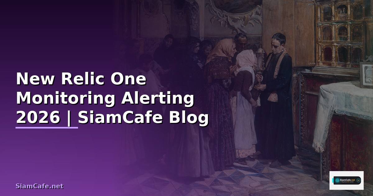 New Relic One Monitoring และ Alerting
