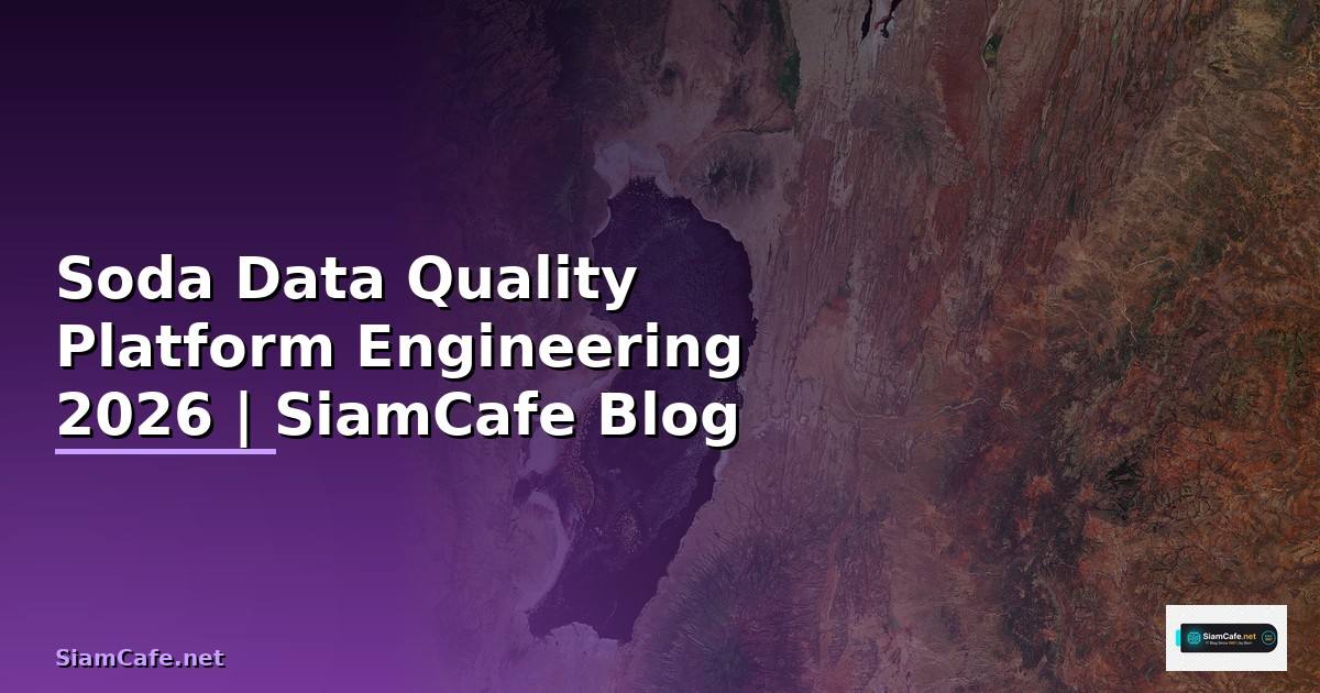 Soda Data Quality Platform Engineering