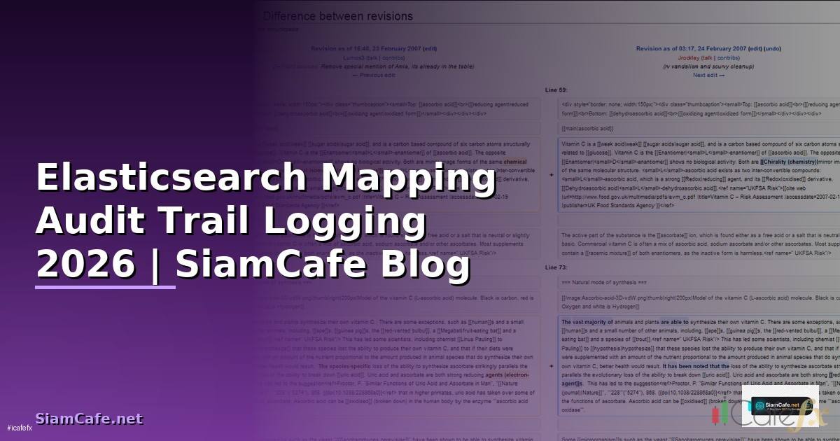 Elasticsearch Mapping Audit Trail Logging