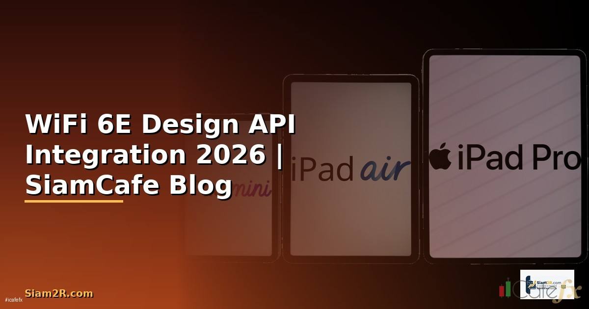 WiFi 6E Design API Integration เชื่อมต่อระบบ