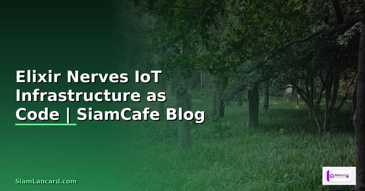 Elixir Nerves IoT Infrastructure as Code