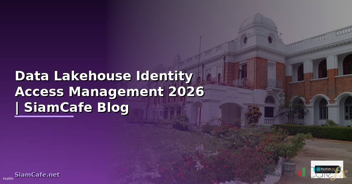 Data Lakehouse Identity Access Management — คู่มือฉบับสมบูรณ์ 2026