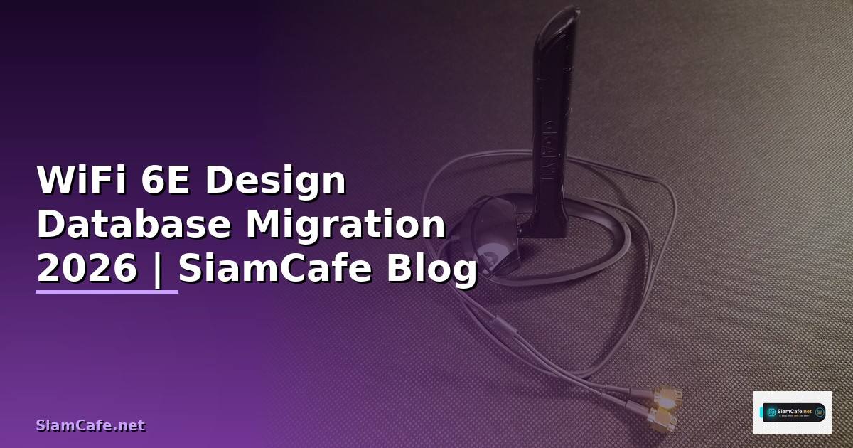 WiFi 6E Design Database Migration — คู่มือฉบับสมบูรณ์ 2026