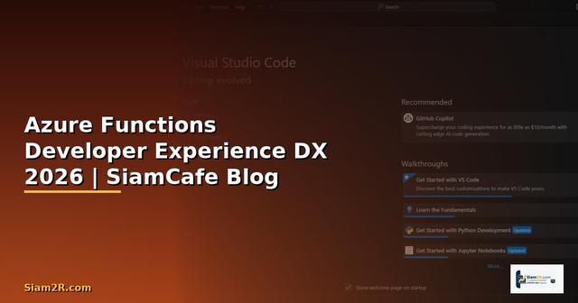Azure Functions Developer Experience DX