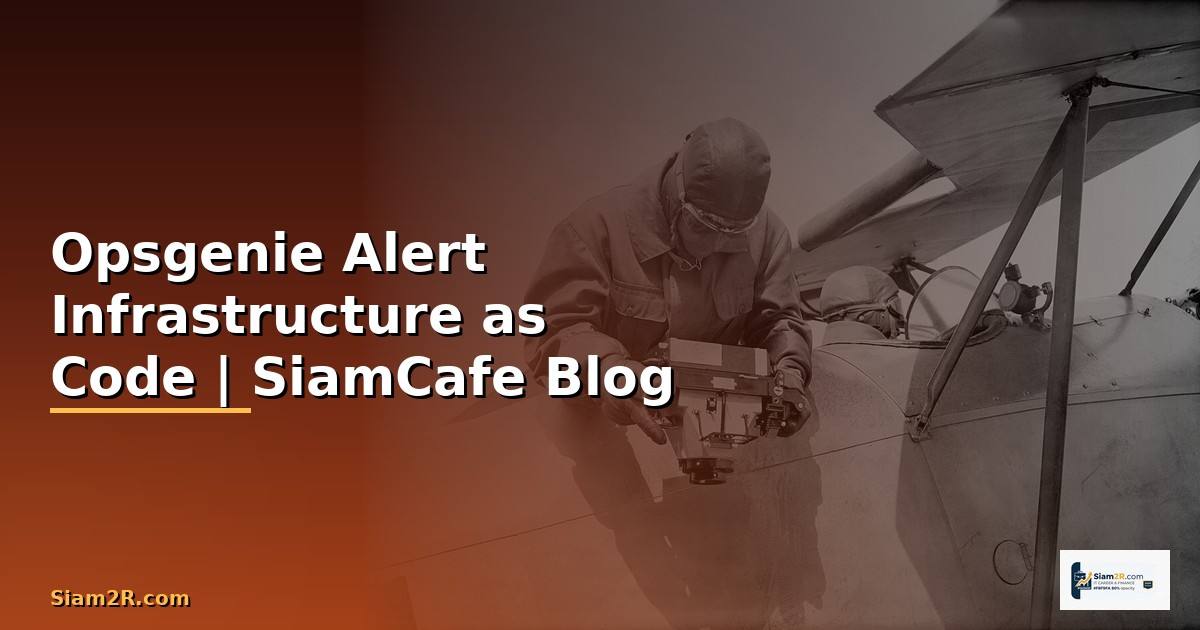 Opsgenie Alert Infrastructure as Code