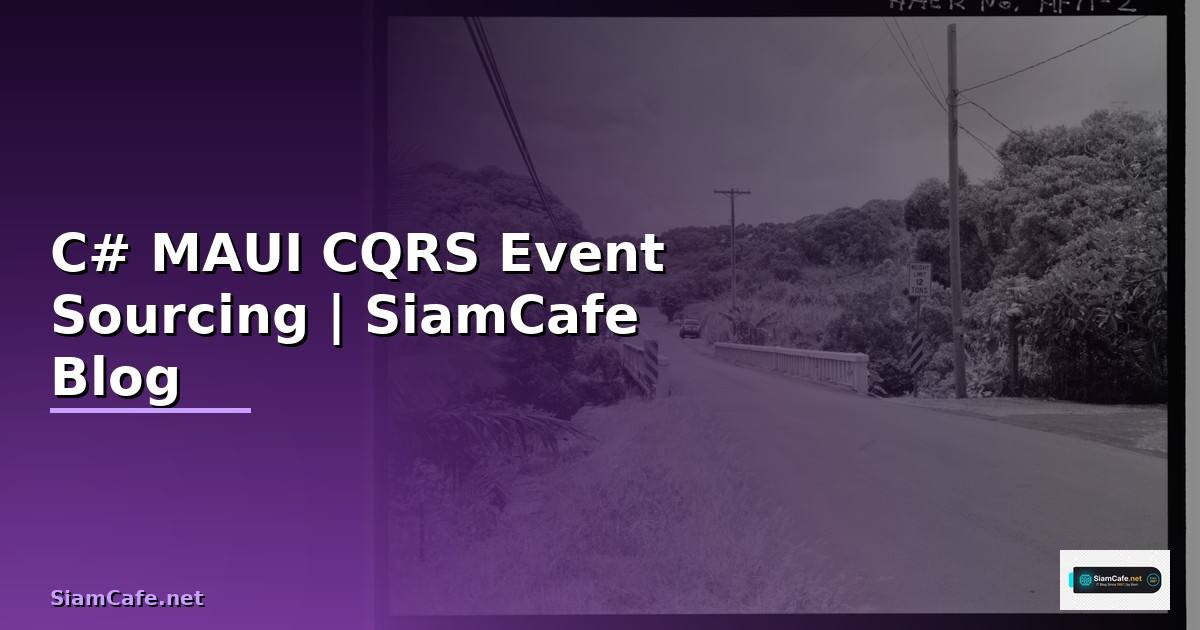 C# MAUI CQRS Event Sourcing