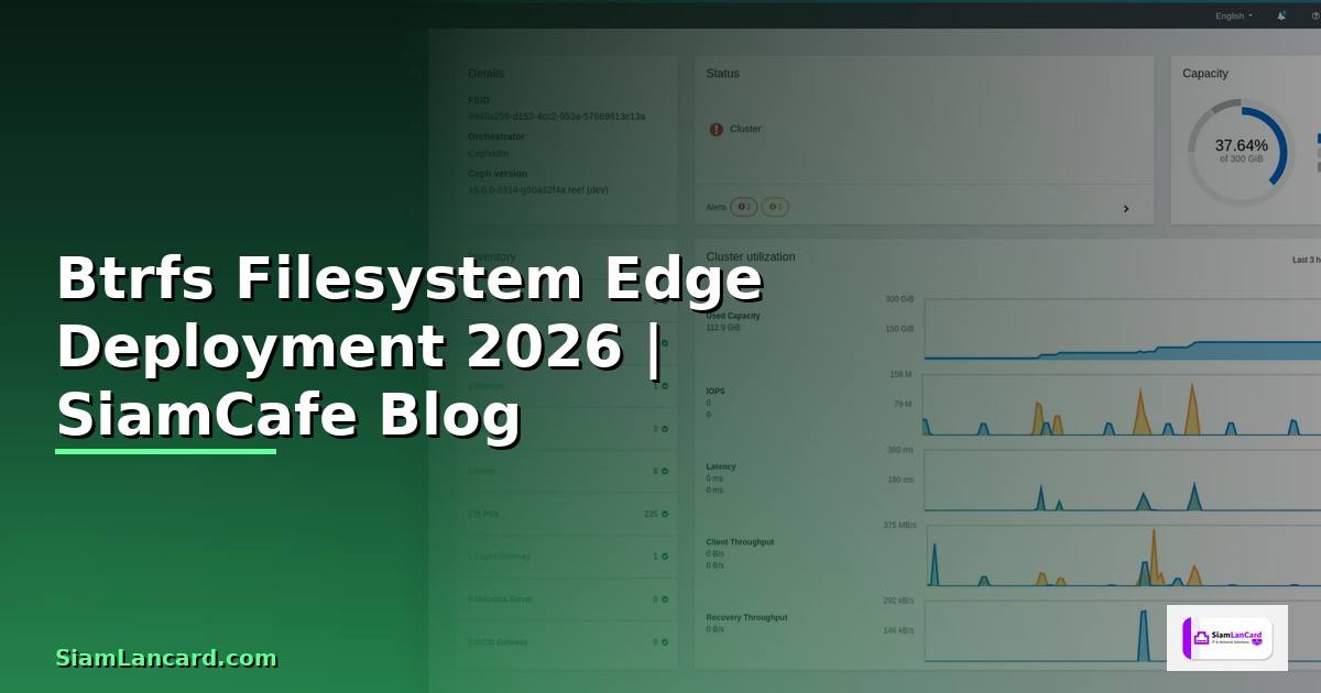 Btrfs Filesystem Edge Deployment