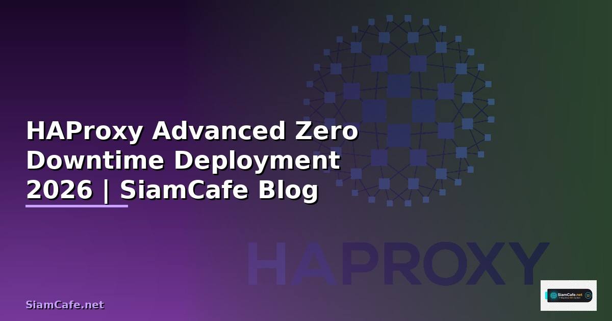 HAProxy Advanced Zero Downtime Deployment