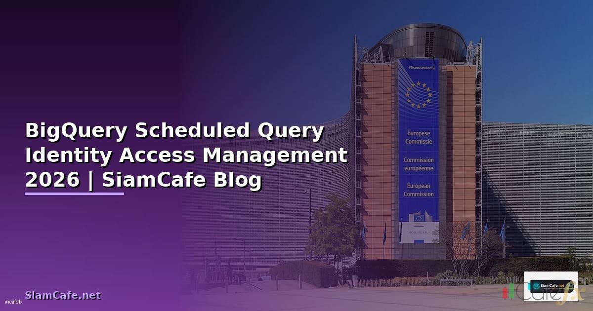 BigQuery Scheduled Query Identity Access