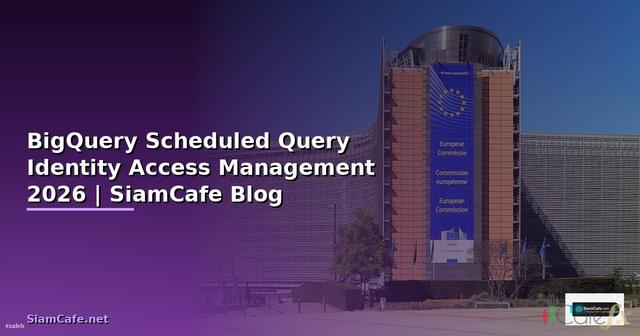 BigQuery Scheduled Query Identity Access