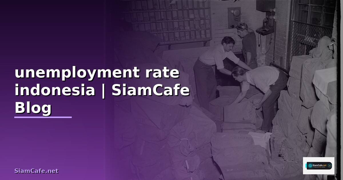 unemployment rate indonesia