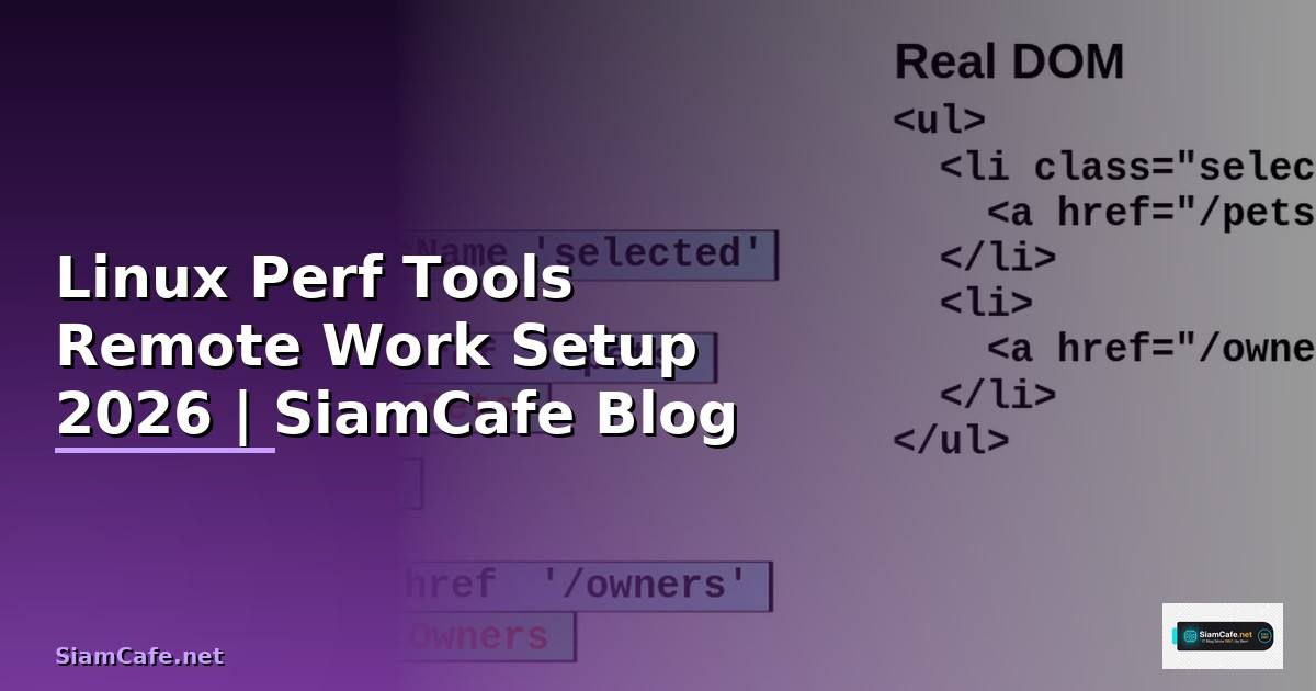 Linux Perf Tools Remote Work Setup