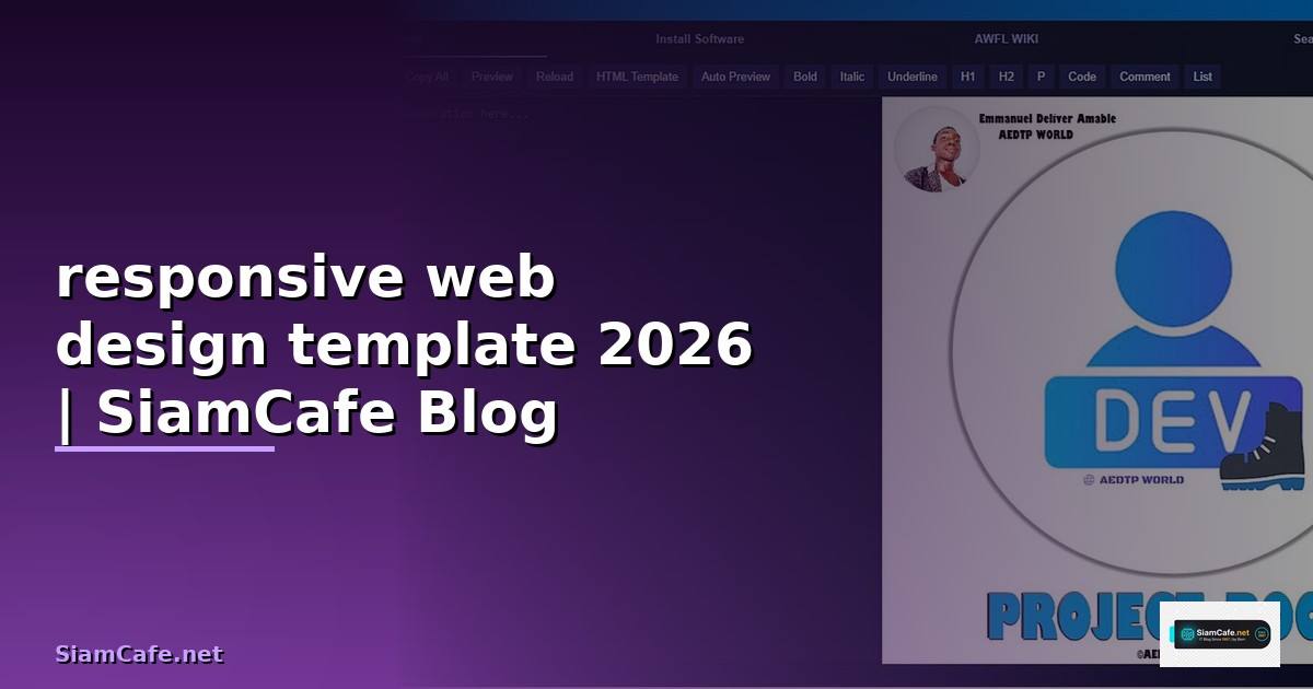 responsive web design template