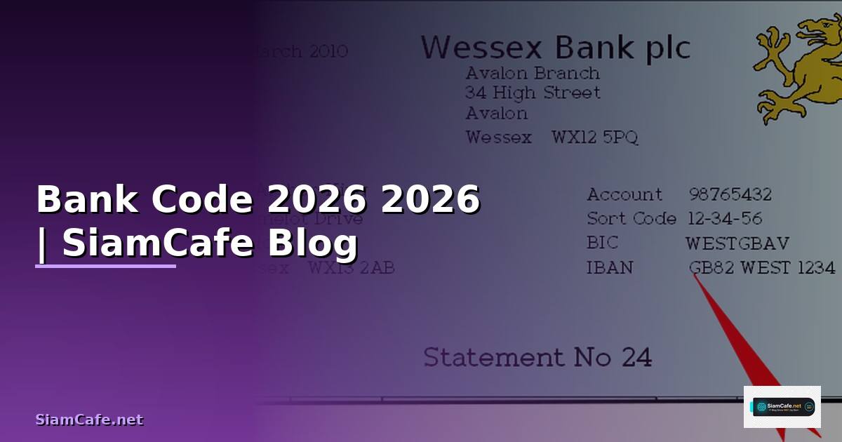 Bank Code — คู่มือโปรแกรมมิ่ง 2026