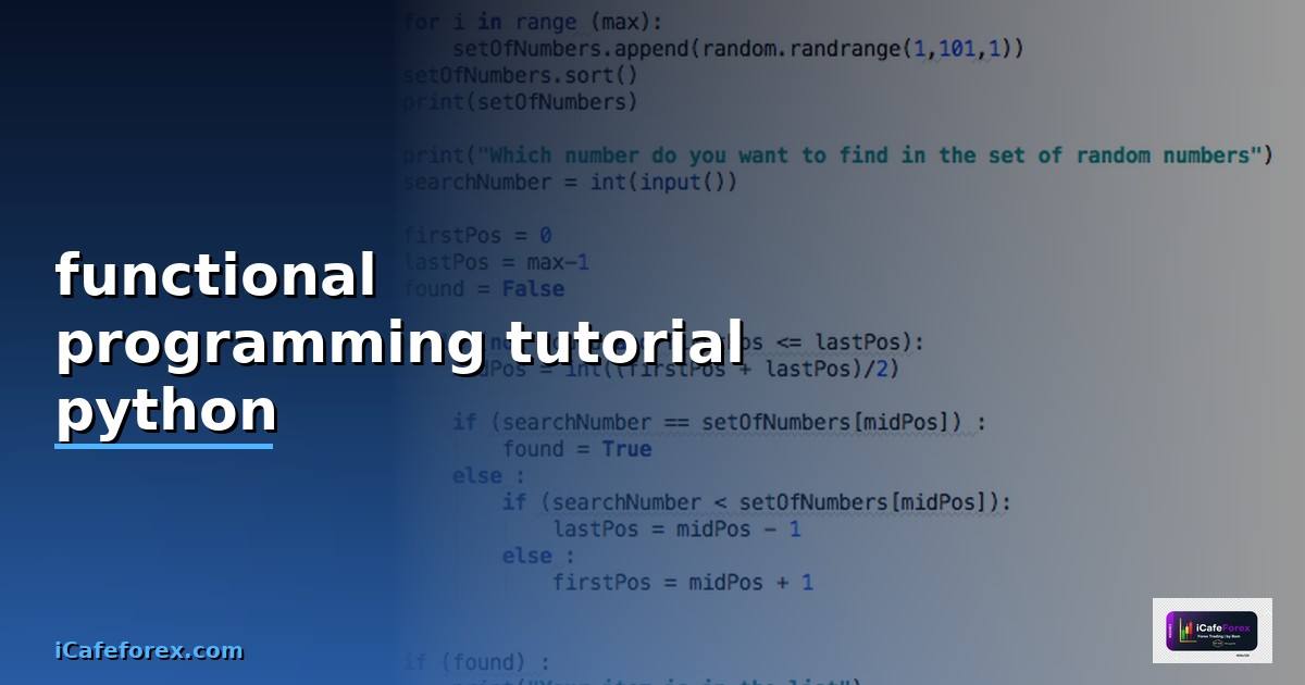 functional programming tutorial