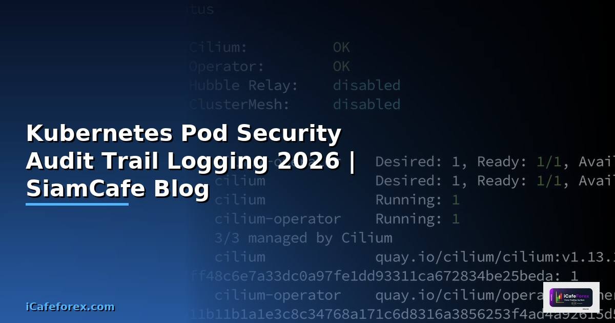 Kubernetes Pod Security Audit Trail Logging