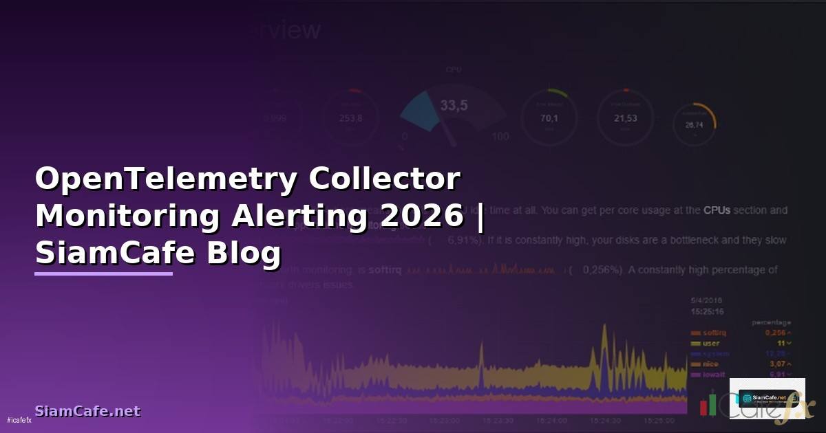 OpenTelemetry Collector Monitoring และ Alerting