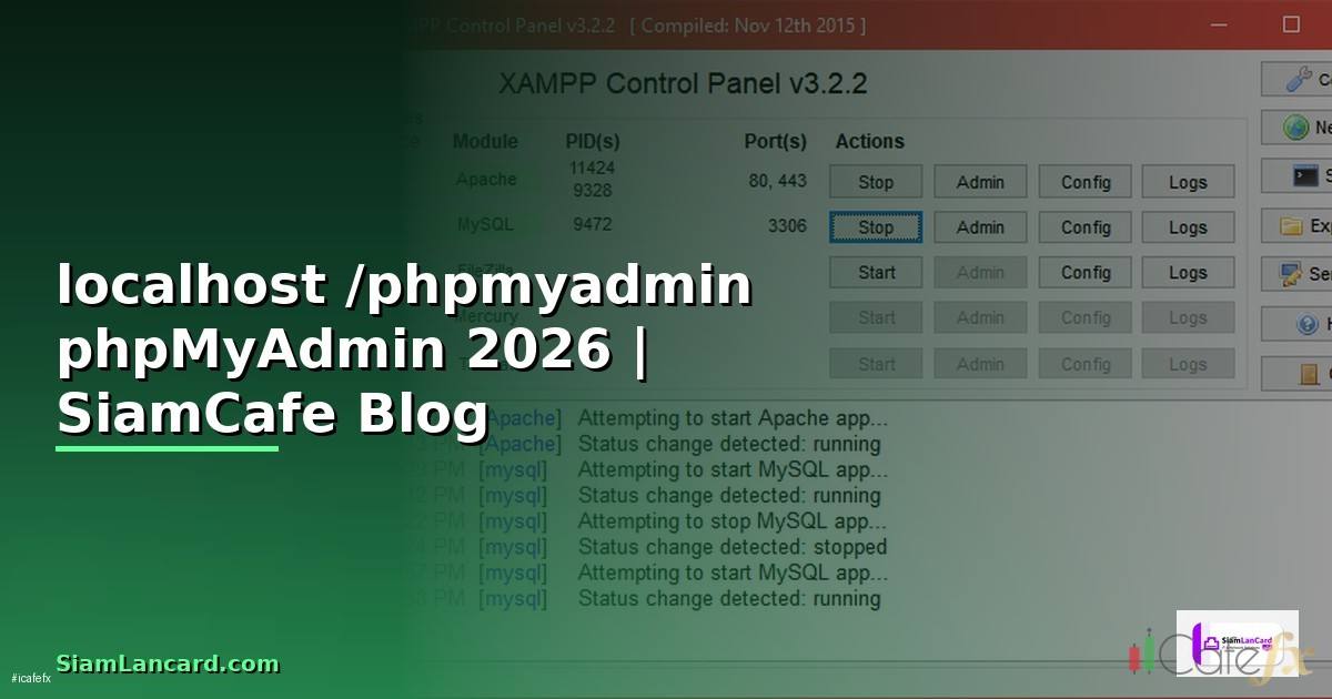 localhost /phpmyadmin —