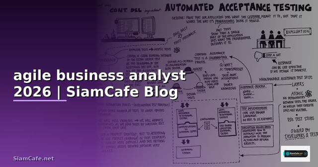 agile business analyst คือ