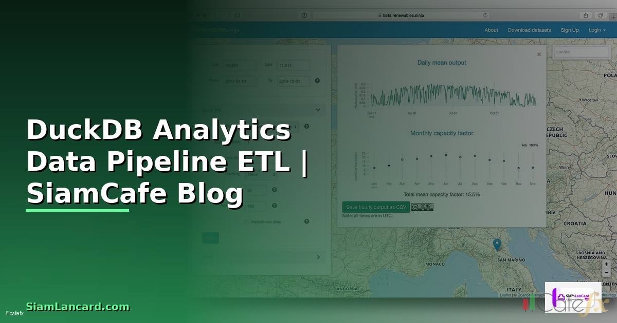 DuckDB Analytics Data Pipeline ETL