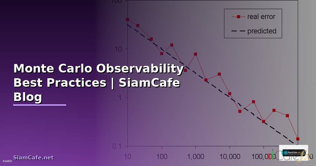 Monte Carlo Observability Best Practices