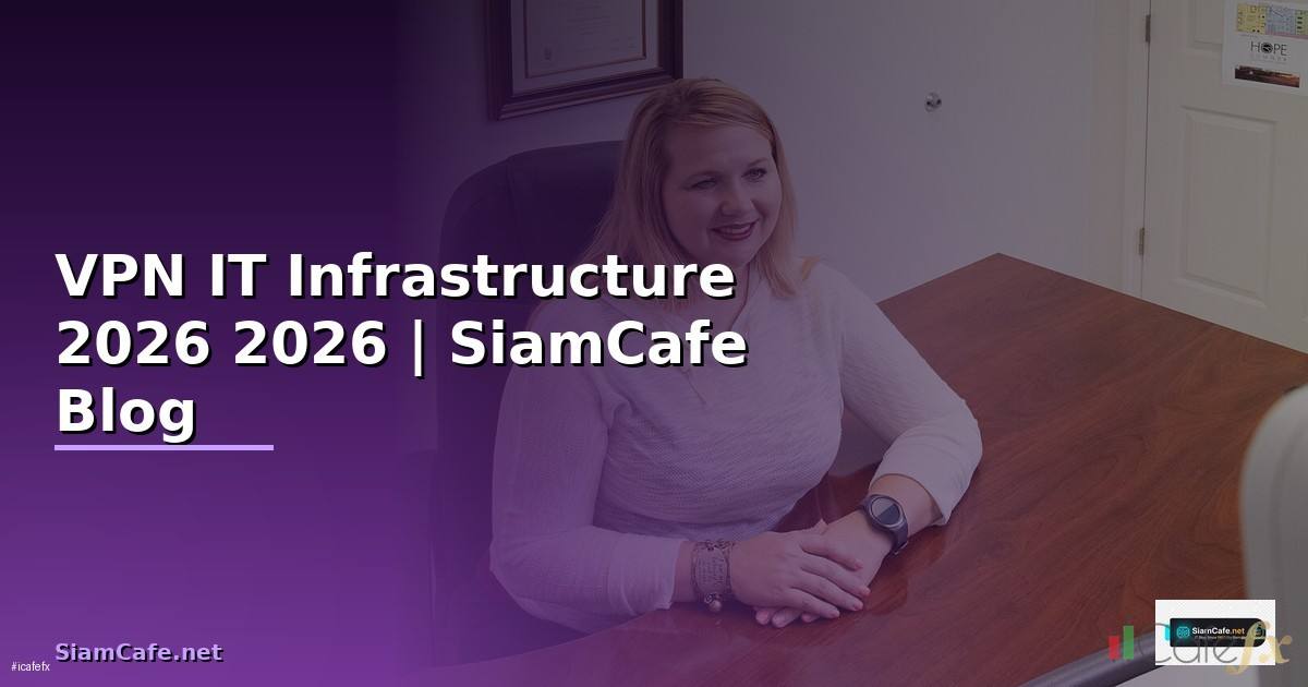 การทำ VPN คืออะไร — คู่มือ IT Infrastructure 2026