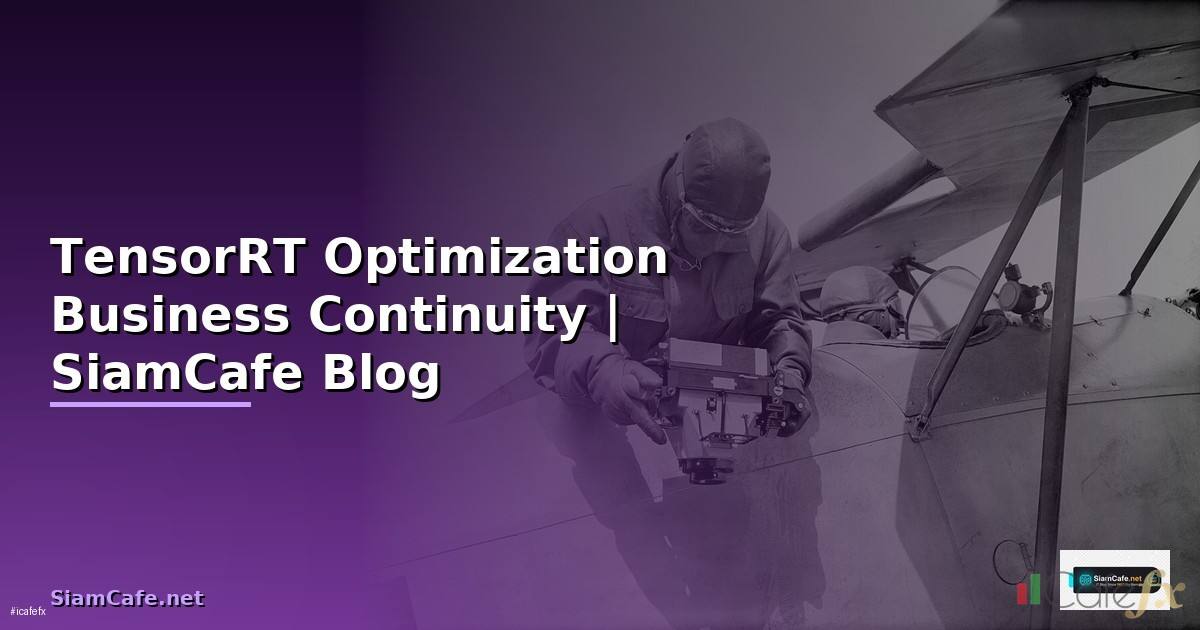 TensorRT Optimization Business Continuity