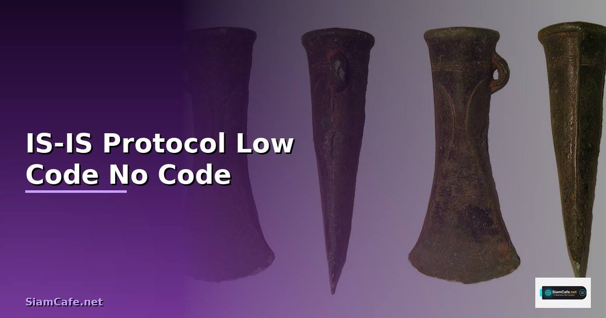 IS-IS Protocol Low Code No Code —