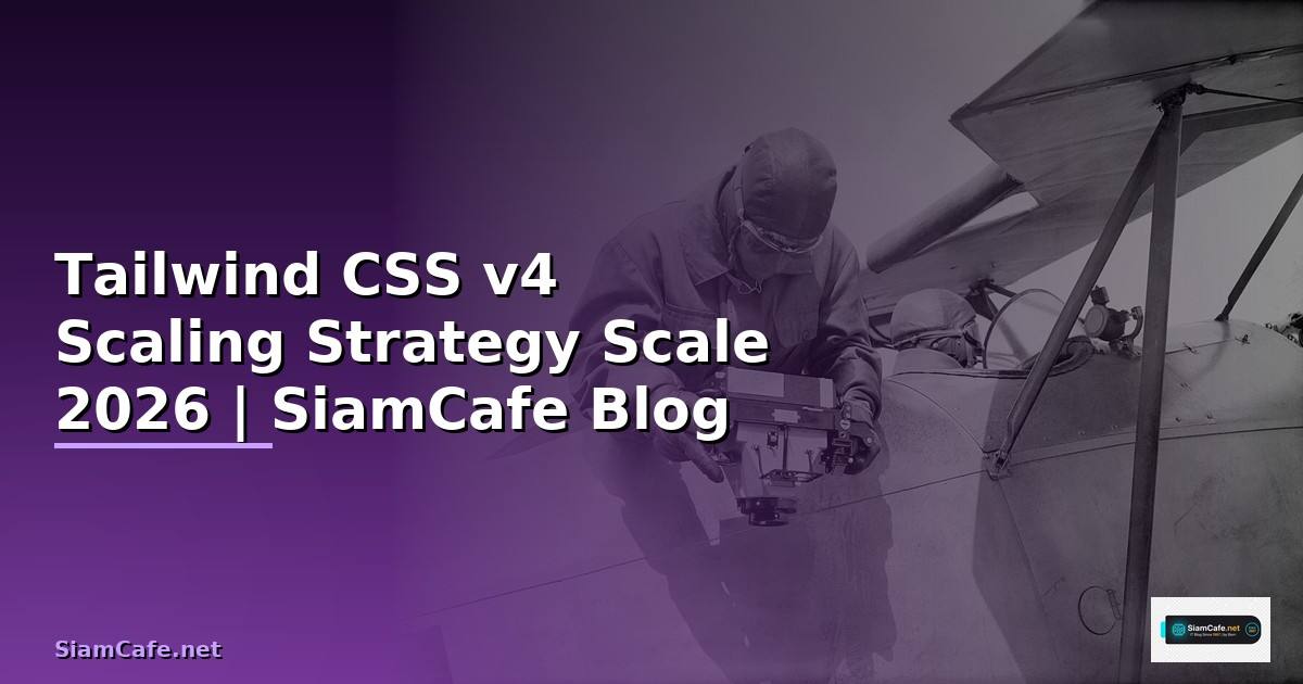 Tailwind CSS v4 Scaling Strategy วิธี Scale