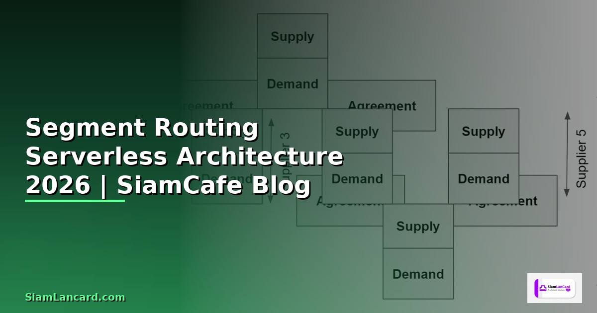 Segment Routing Serverless Architecture