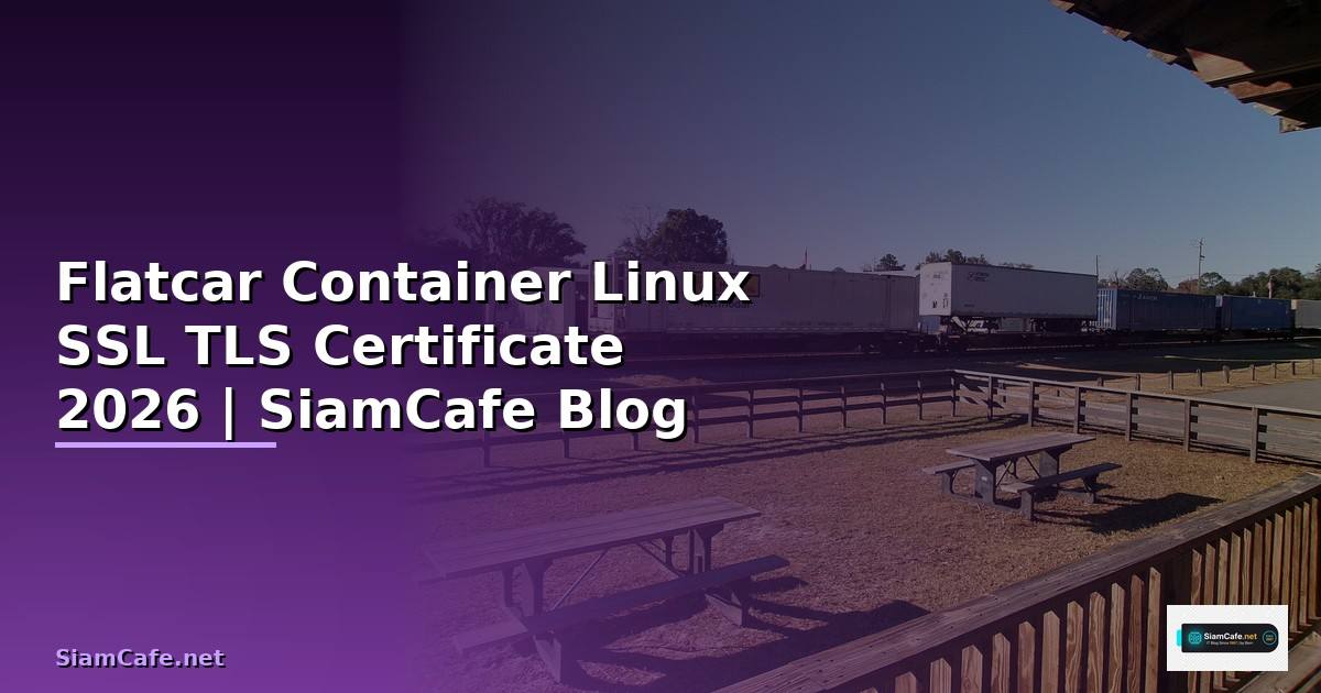 Flatcar Container Linux SSL TLS Certificate