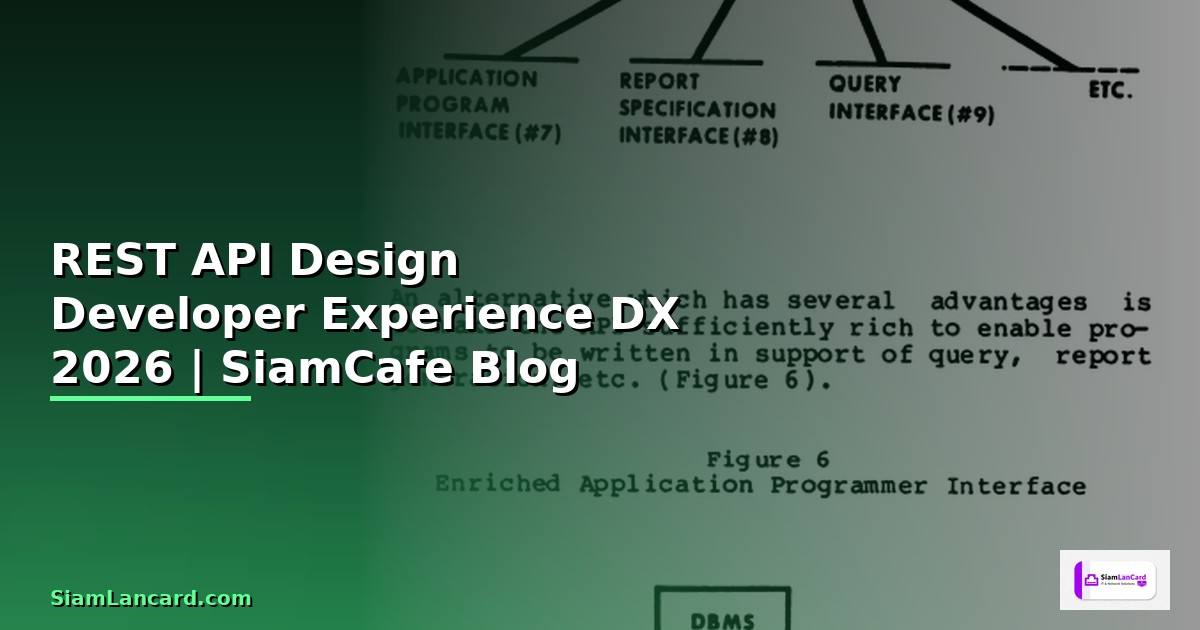REST API Design Developer Experience DX