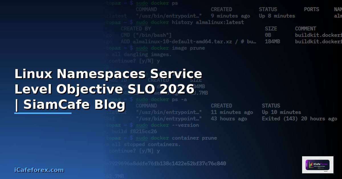 Linux Namespaces Service Level Objective SLO — คู่มือฉบับสมบูรณ์ 2026