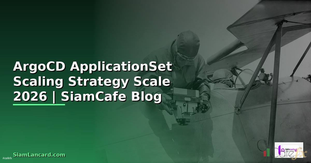 ArgoCD ApplicationSet Scaling Strategy วิธี Scale
