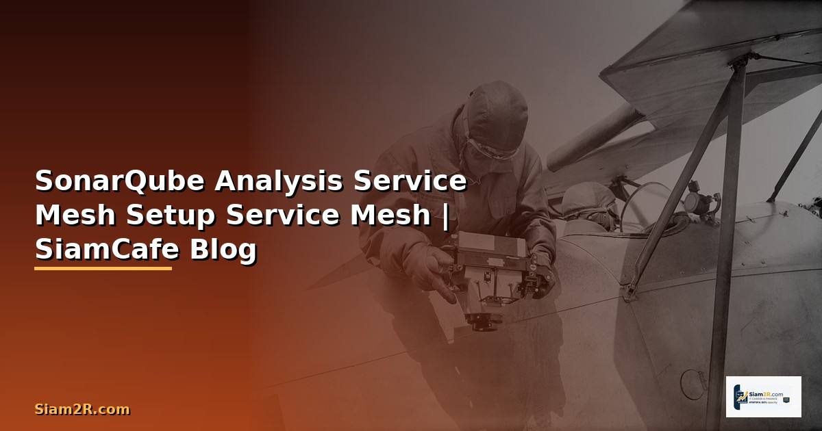 SonarQube Analysis Service Mesh Setup —