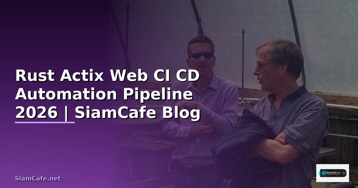 Rust Actix Web CI CD Automation Pipeline