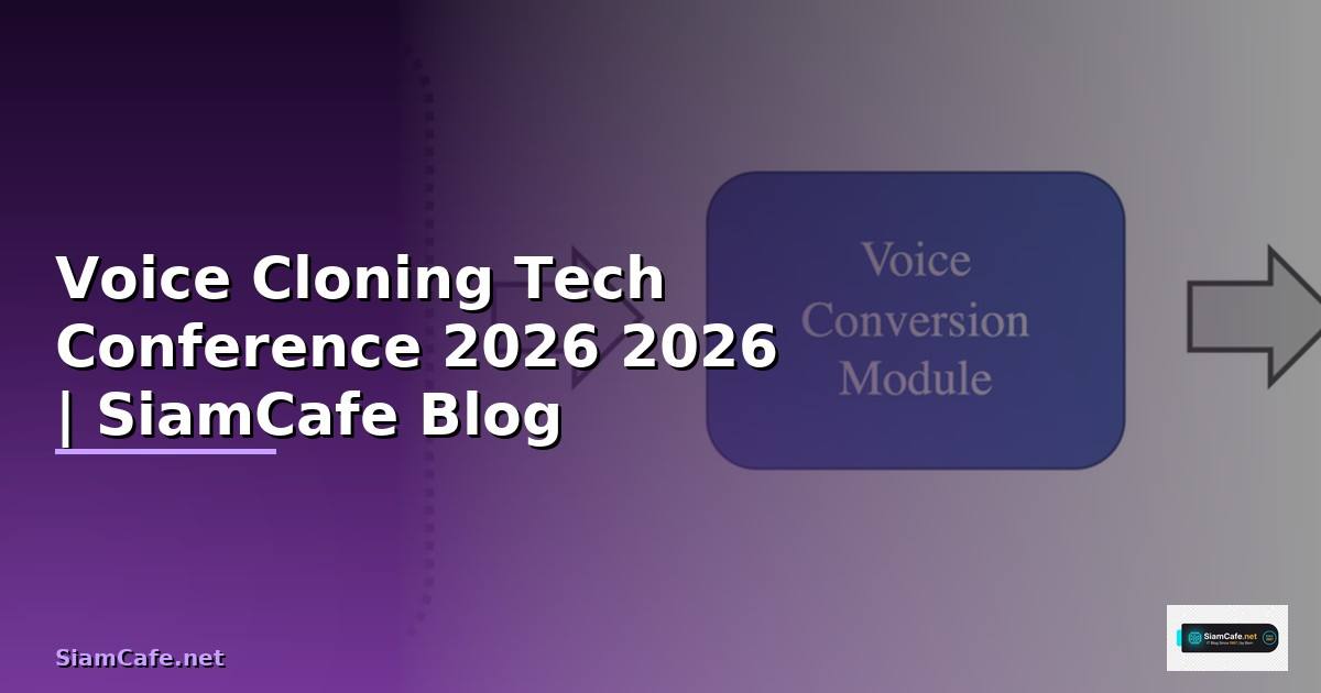 Voice Cloning Tech Conference 2026