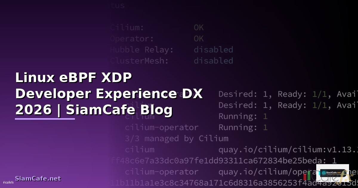 Linux eBPF XDP Developer Experience DX
