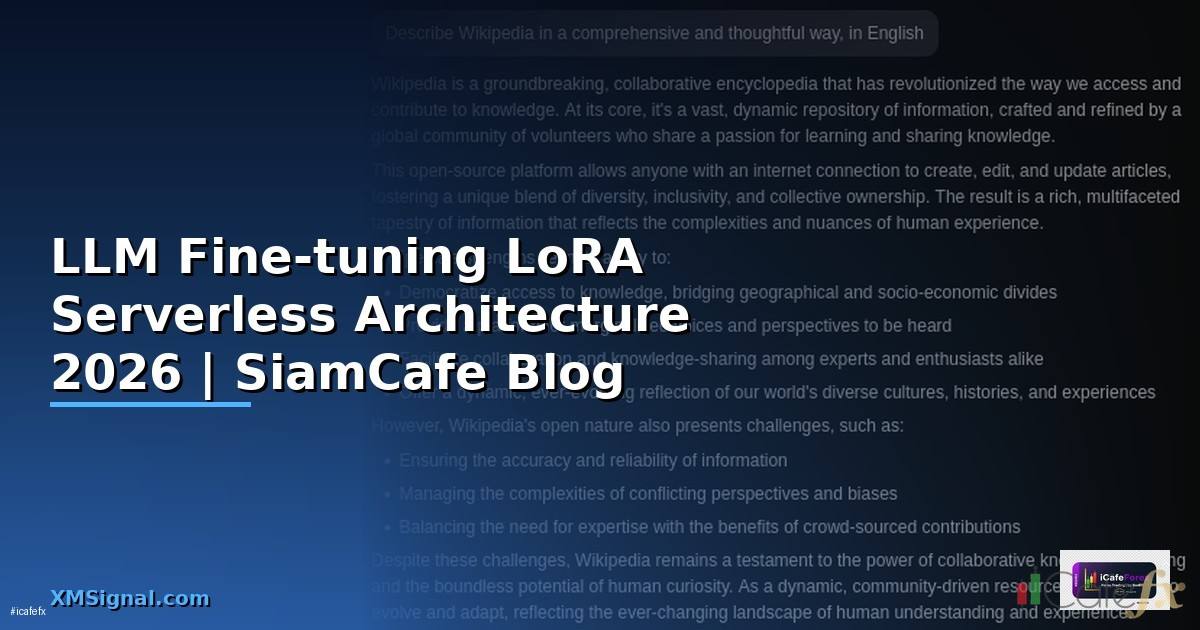 LLM Fine-tuning LoRA Serverless Architecture