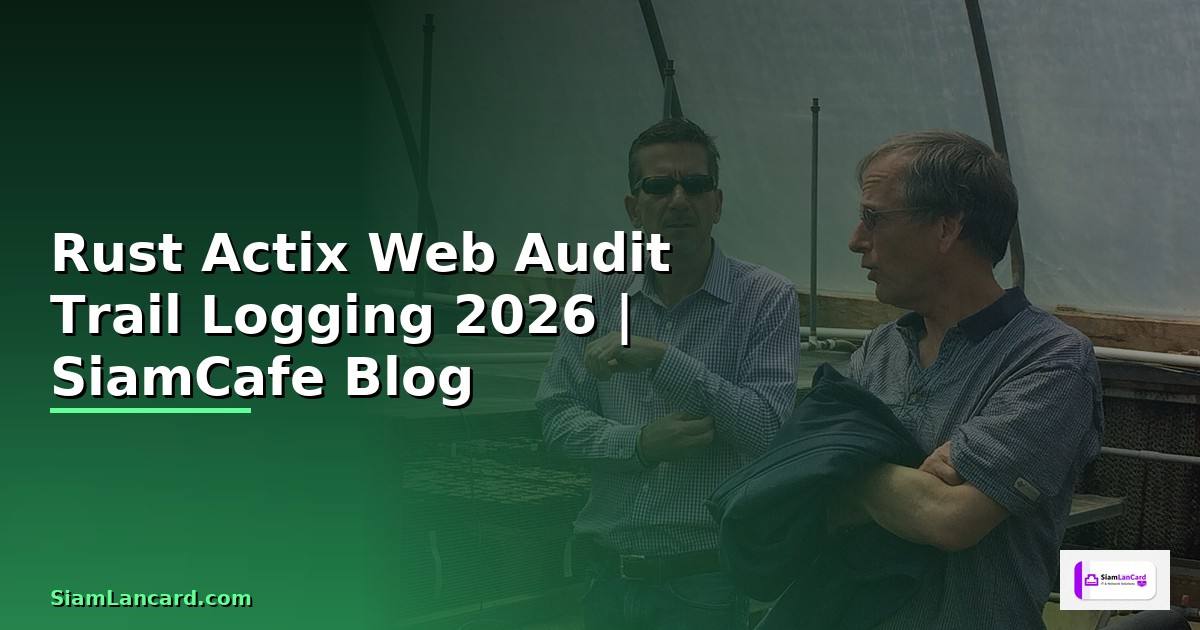 Rust Actix Web Audit Trail Logging