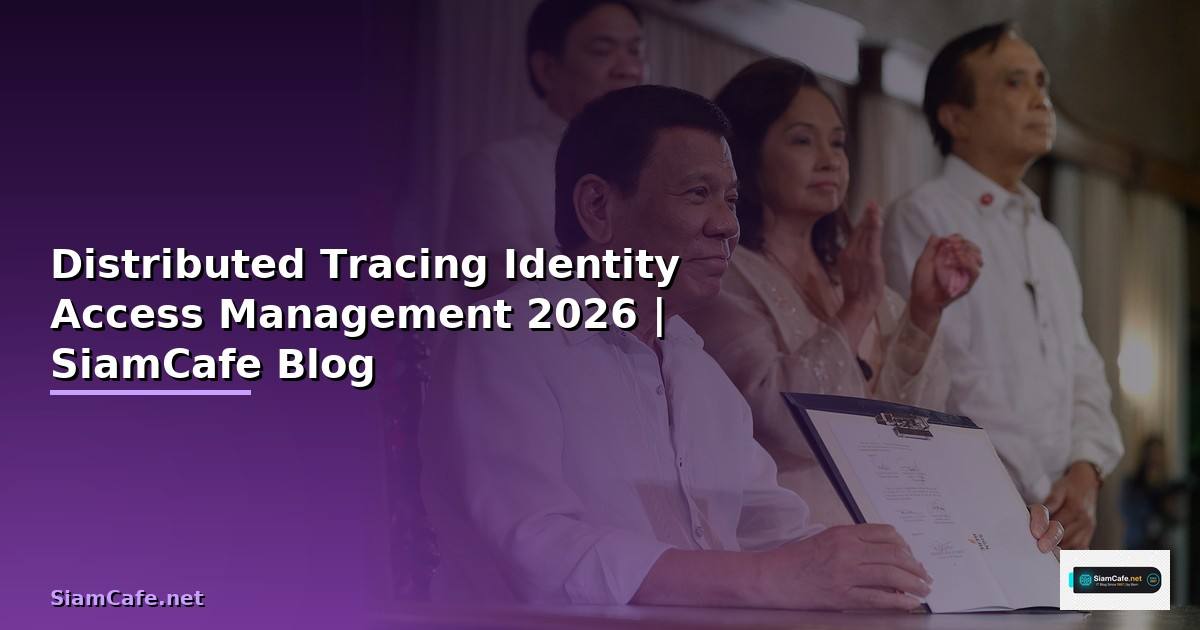 Distributed Tracing Identity Access Management
