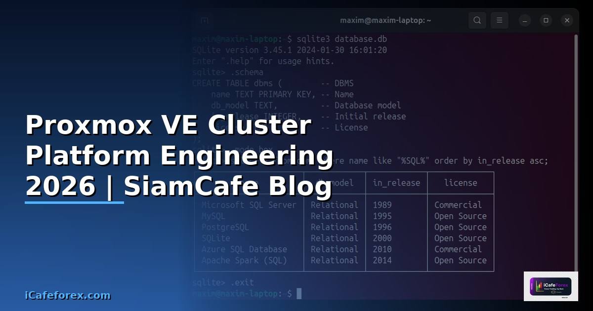 Proxmox VE Cluster Platform Engineering