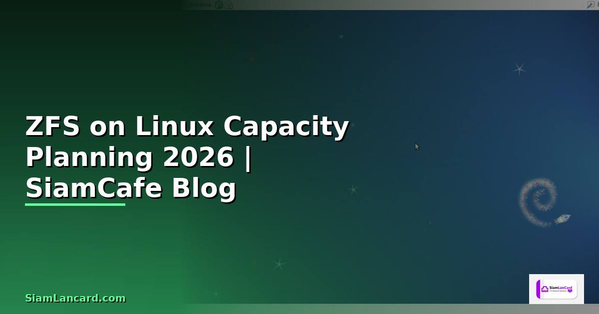 ZFS on Linux Capacity Planning
